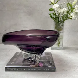 Edit House & Home-Home Artisan Clara Violet Luxury Glass Object