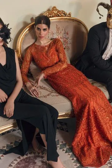 EGAN | Reign Reignaissance Luxury Wedding Collection | Unstitched Embroidered Net Suits with Heavy Handwork