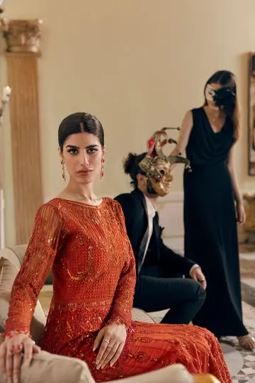 EGAN | Reign Reignaissance Luxury Wedding Collection | Unstitched Embroidered Net Suits with Heavy Handwork