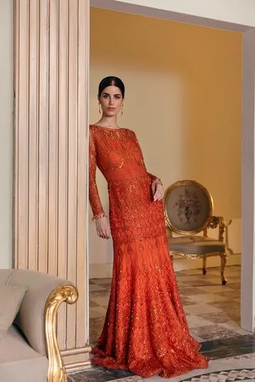 EGAN | Reign Reignaissance Luxury Wedding Collection | Unstitched Embroidered Net Suits with Heavy Handwork