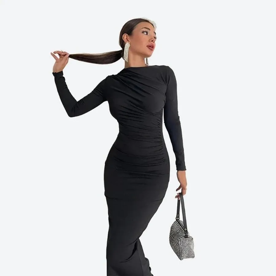 Elegant High Neck Bodycon Dresses