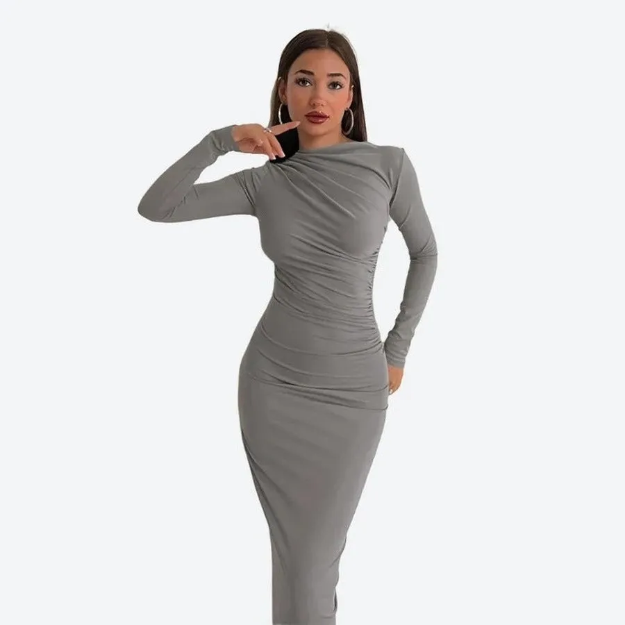 Elegant High Neck Bodycon Dresses