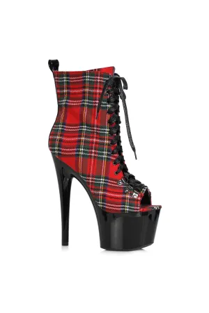 Ellie 709-CINDY 7" Platform Lace Up Bootie