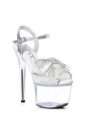 Ellie 709-VAMP 7" Rhinestone Bow Sandal