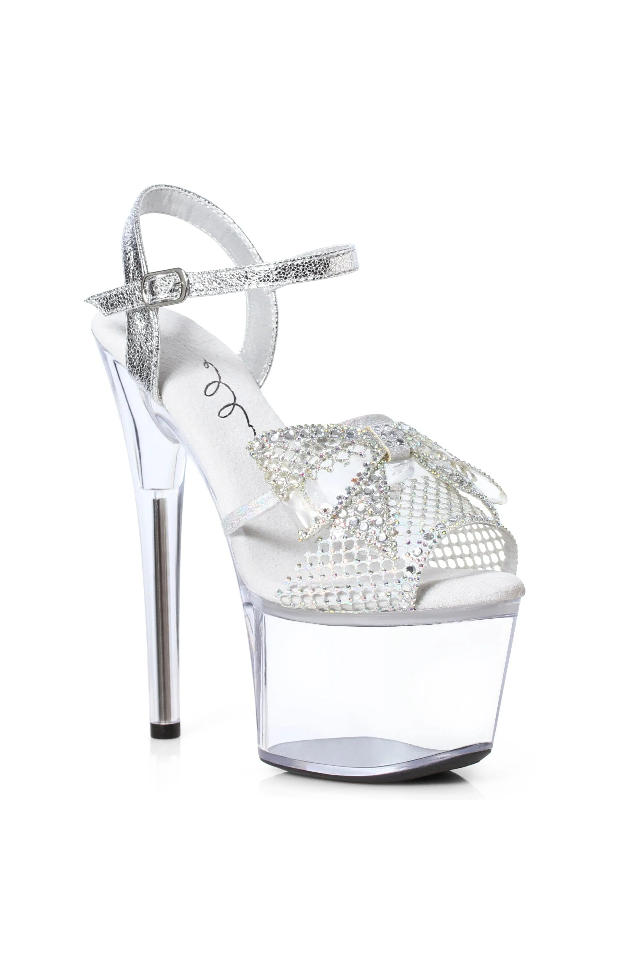 Ellie 709-VAMP 7" Rhinestone Bow Sandal