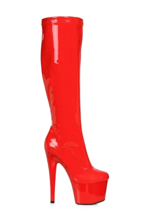 Ellie Shoes 709-ZEMMA Stiletto Stretch Knee High Boot with Zipper