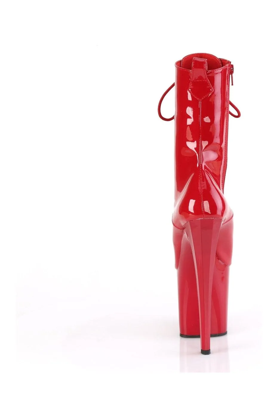 ENCHANT-1040 Red Patent Knee Boot