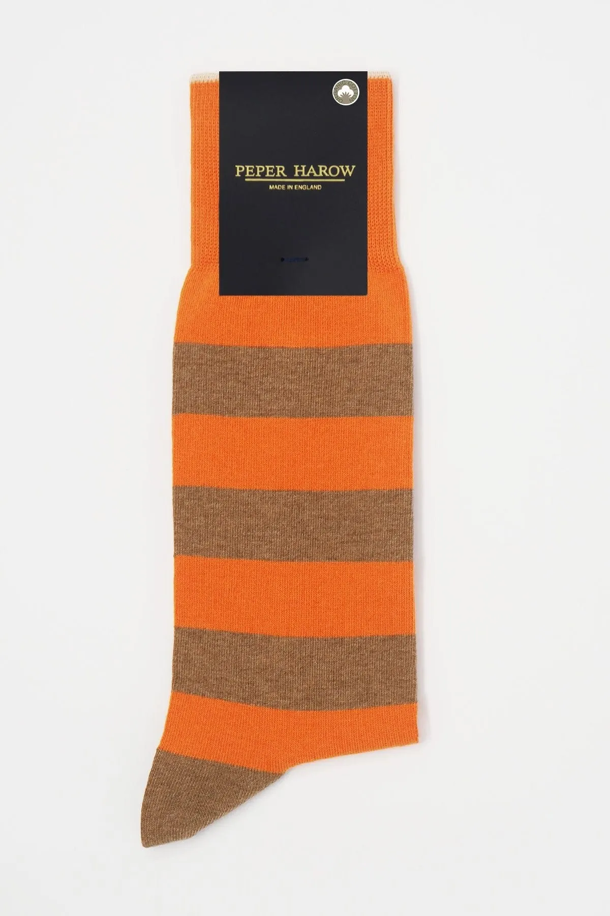 Equilibrium Men's Organic Cotton Socks | Orange