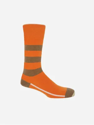 Equilibrium Men's Organic Cotton Socks | Orange