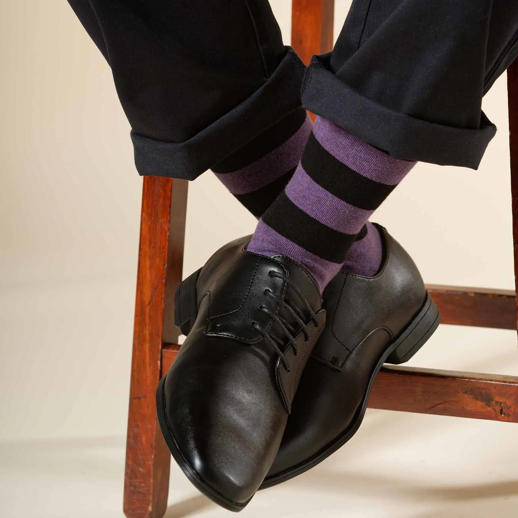 Equilibrium Men's Organic Cotton Socks | Purple