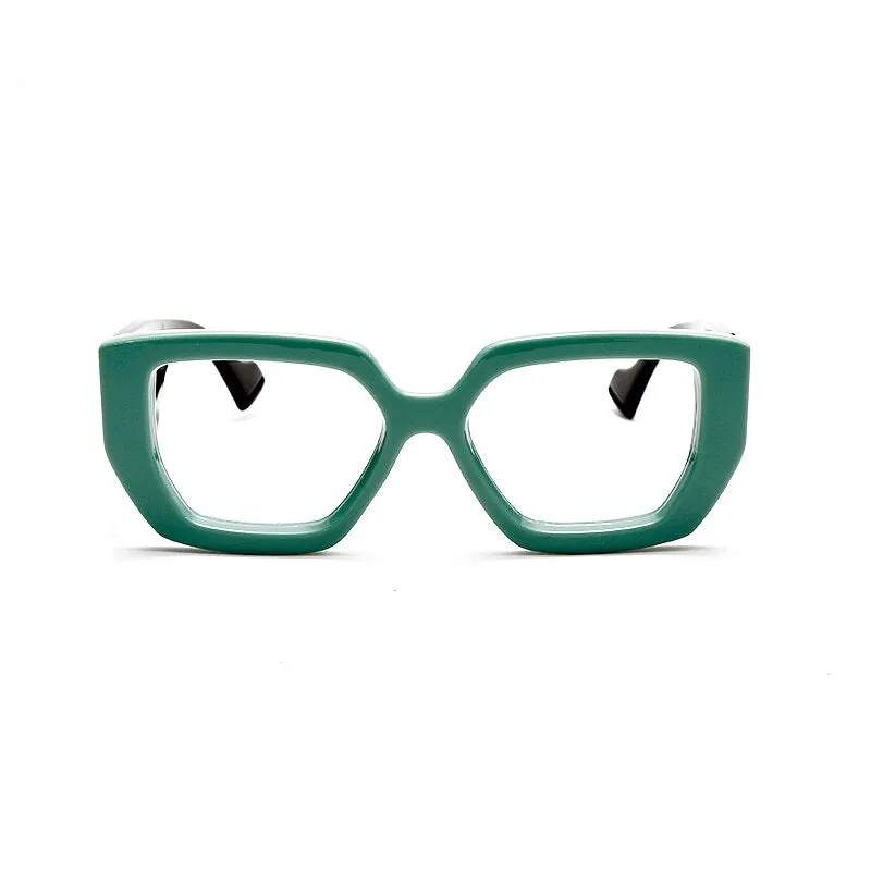 Fashion Square Oversized Glasses Frames Women Luxury Brand Designer Glasses Men Optical Eyeglasses Frames Plastic