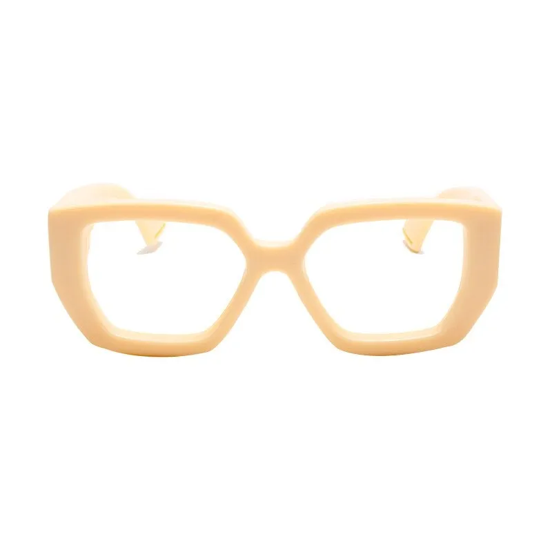 Fashion Square Oversized Glasses Frames Women Luxury Brand Designer Glasses Men Optical Eyeglasses Frames Plastic