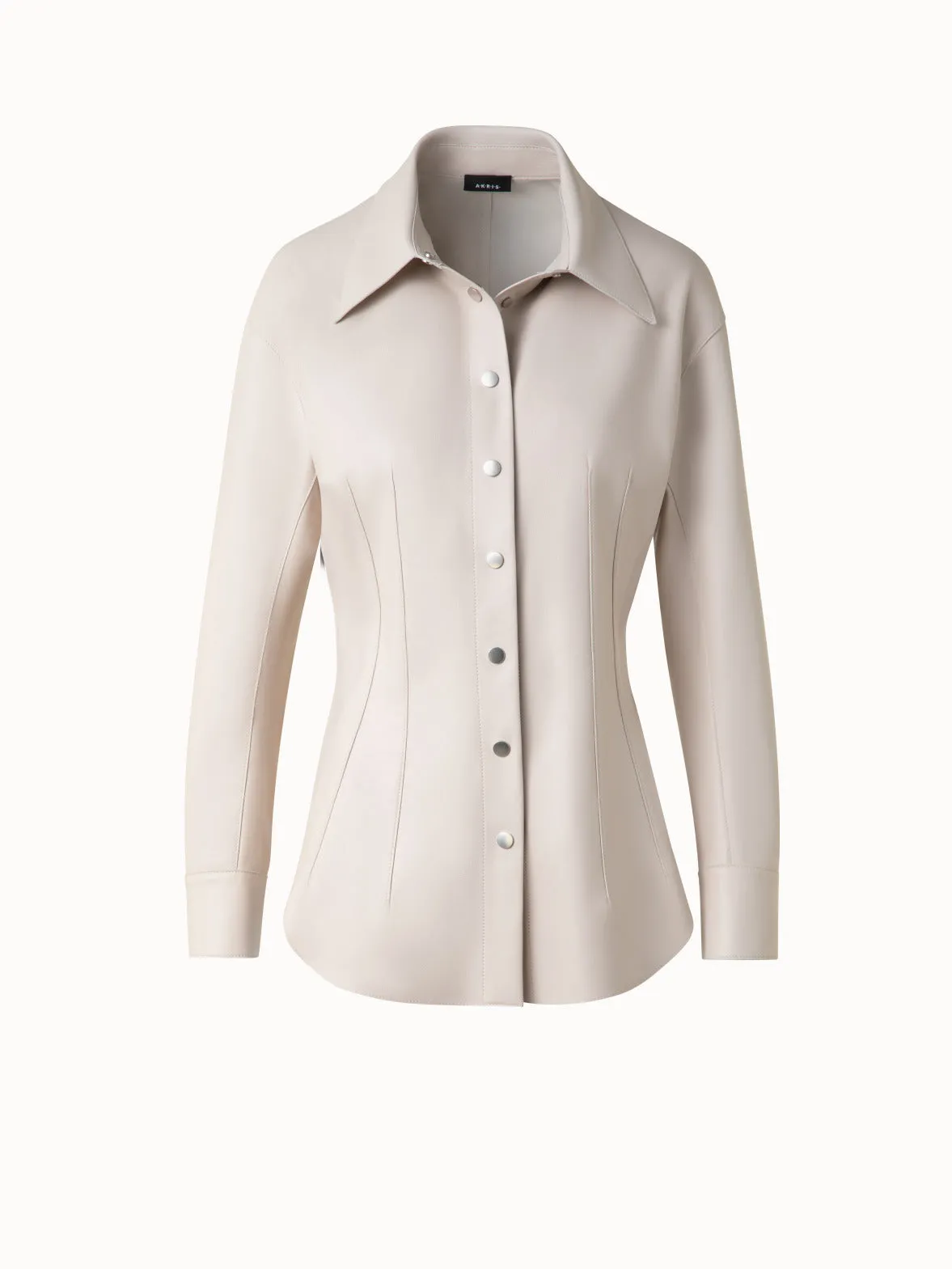 Fitted Leather Blouse