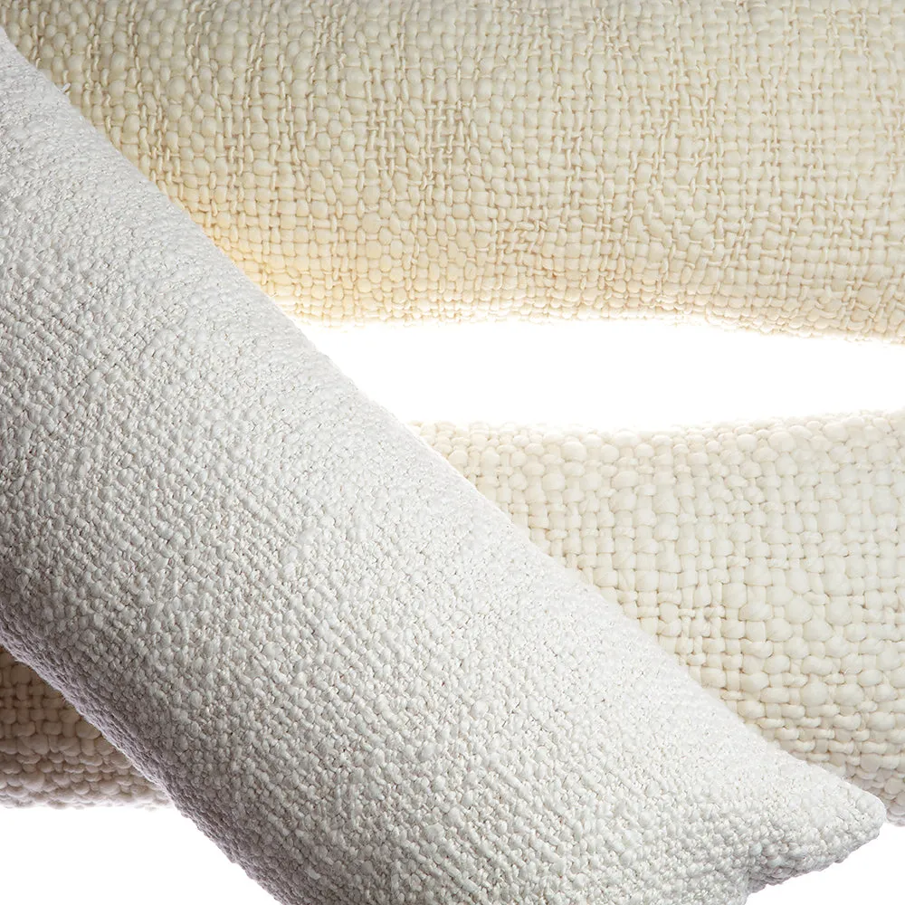 Flame Natural Wool Lumbar Pillow