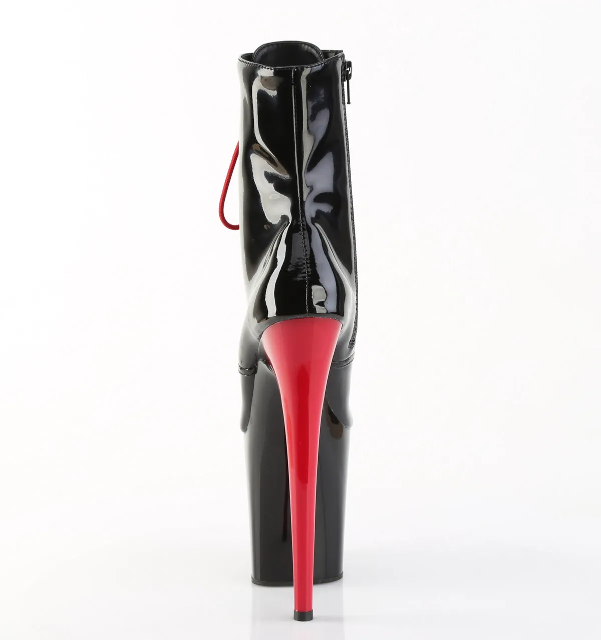 FLAMINGO-1020  Black Patent/Black-Red