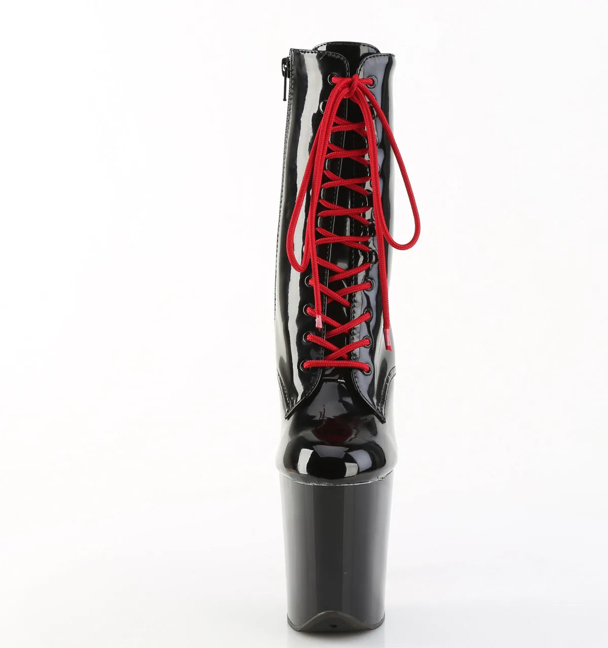 FLAMINGO-1020  Black Patent/Black-Red