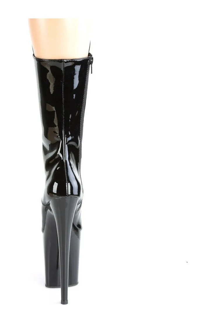 FLAMINGO-1050 Exotic Boot | Black Patent