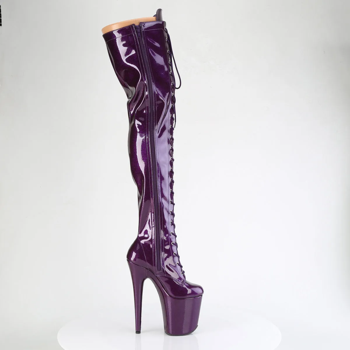 FLAMINGO-3020GP  Purple Glitter Patent/M