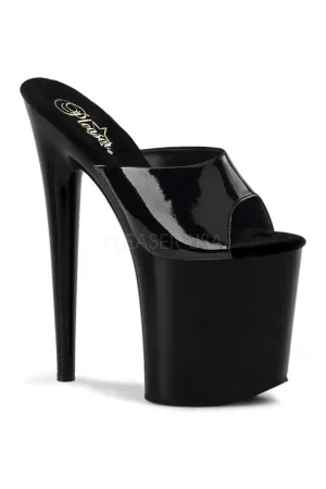 FLAMINGO-801 Platform Slide  | Black Patent