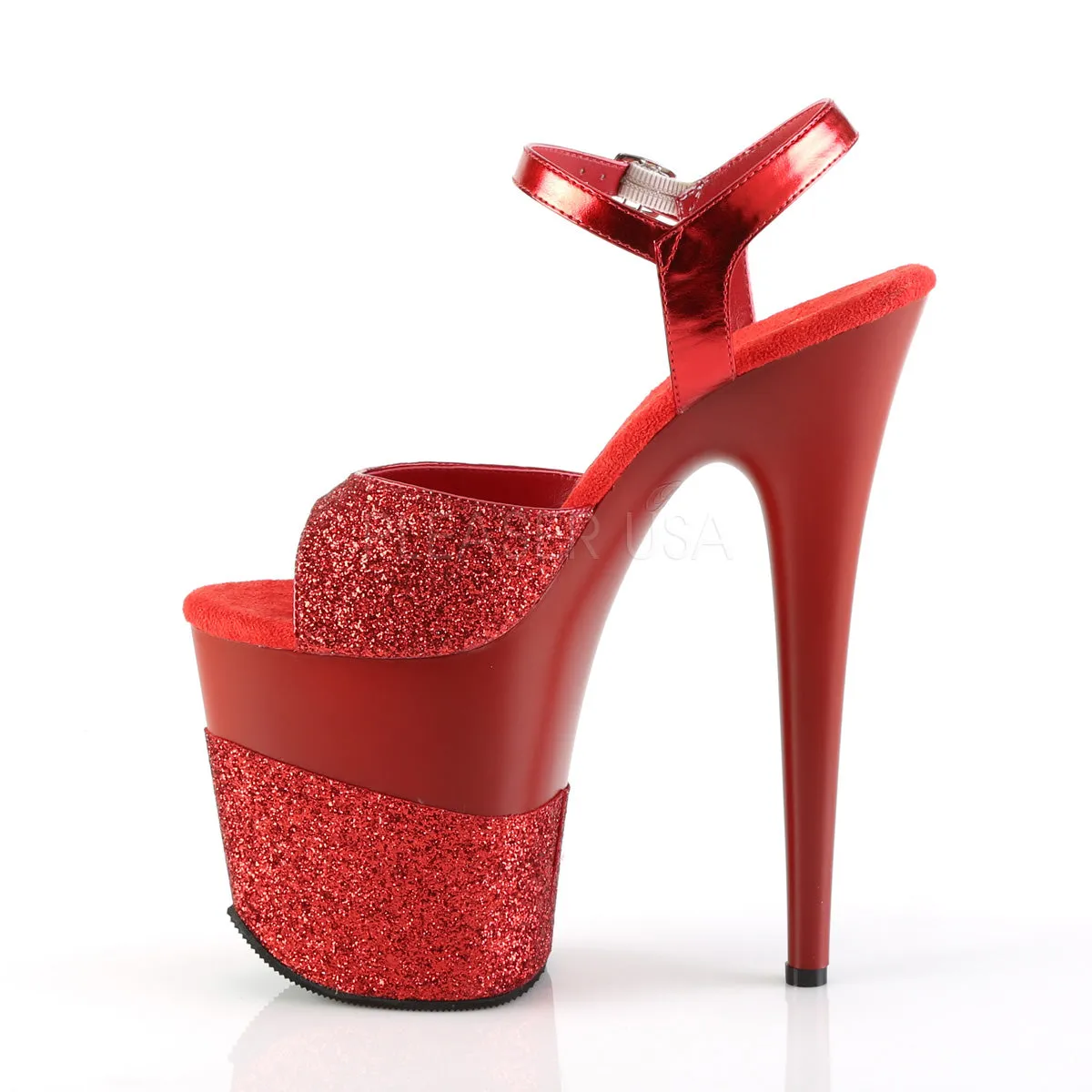 FLAMINGO-809-2G  Red Glitter/Red Glitter