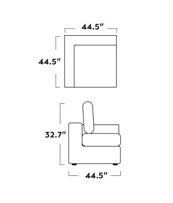 Fluffy Corner Wedge