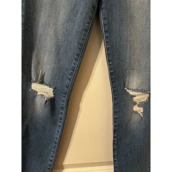 FRAME Le High Skinny Jeans Sz 28  Faded Blue Distressed Detail Ultimate Sexy Fit