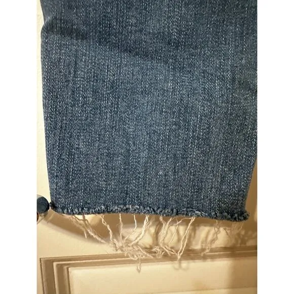 FRAME Le High Skinny Jeans Sz 28  Faded Blue Distressed Detail Ultimate Sexy Fit