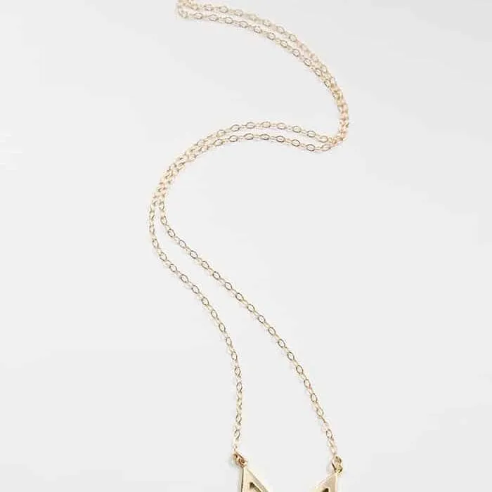 Gold Chevron Necklace