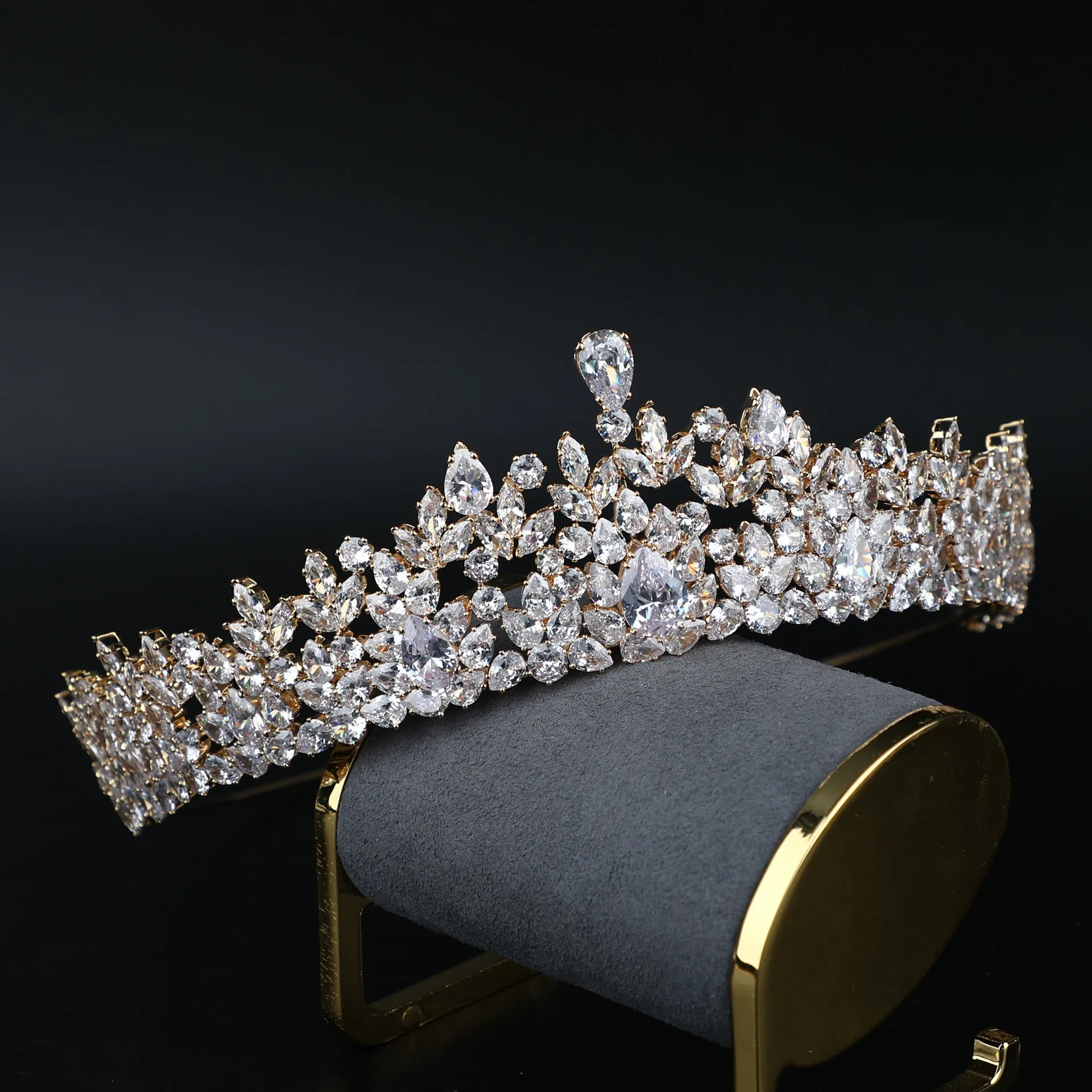 Gold Silver Color Bridal Tiara Wedding Crown Hair Accessories