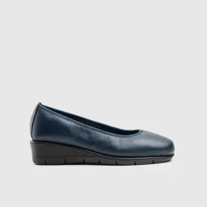 Gracen Navy Ladies Wedge