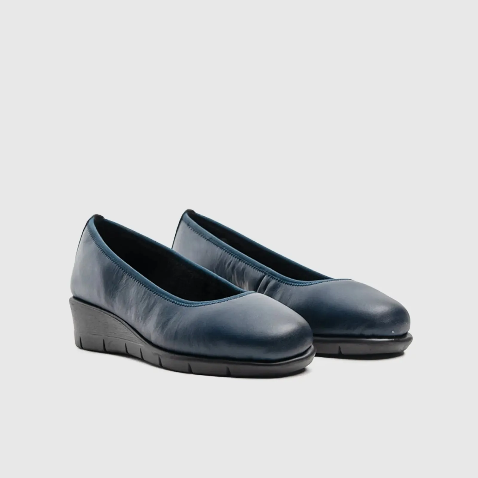 Gracen Navy Ladies Wedge