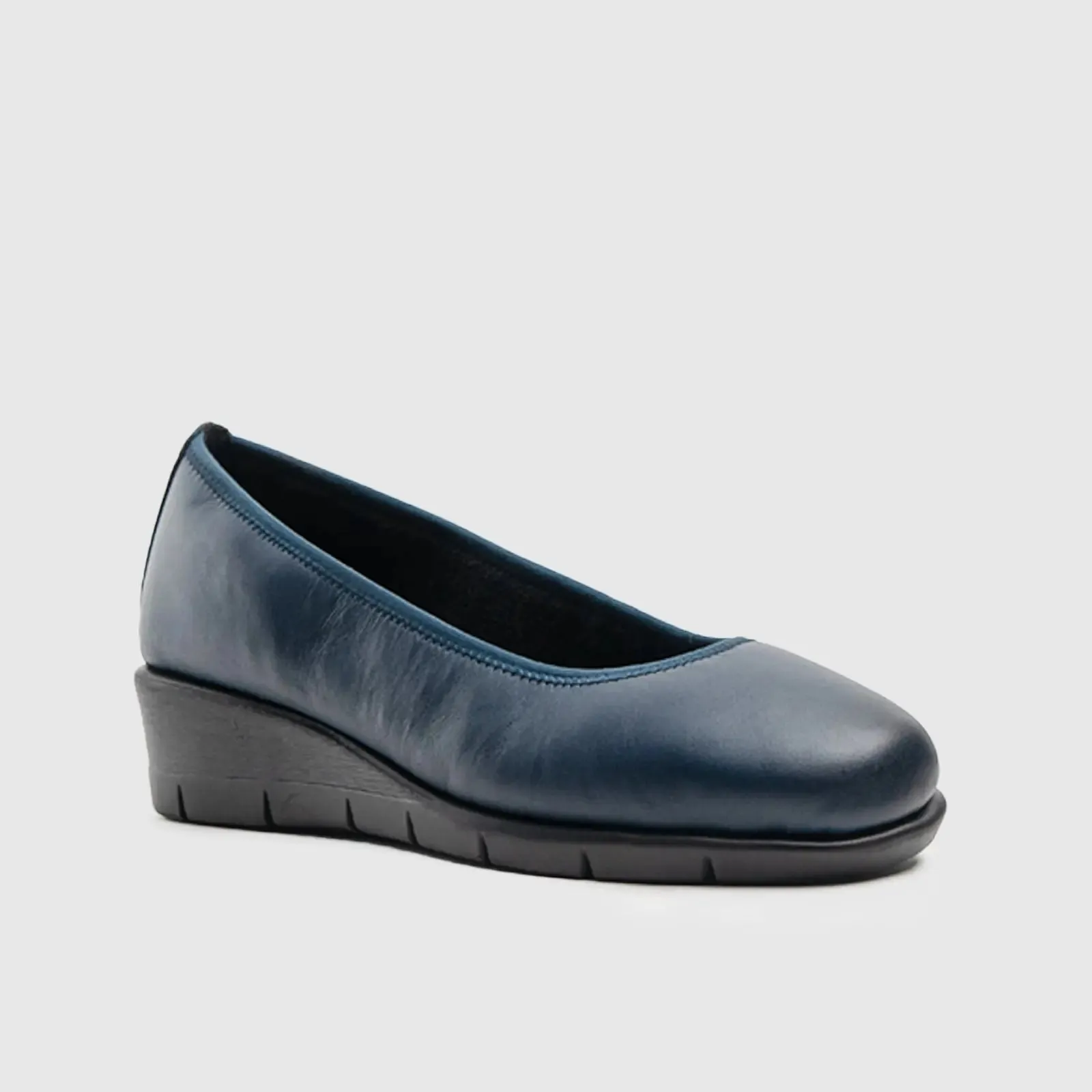 Gracen Navy Ladies Wedge