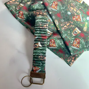 Green True Crime Keychain Scrunchie
