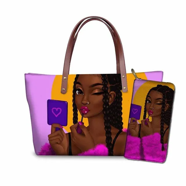 Handbag With Matching Wallet 2pc/set