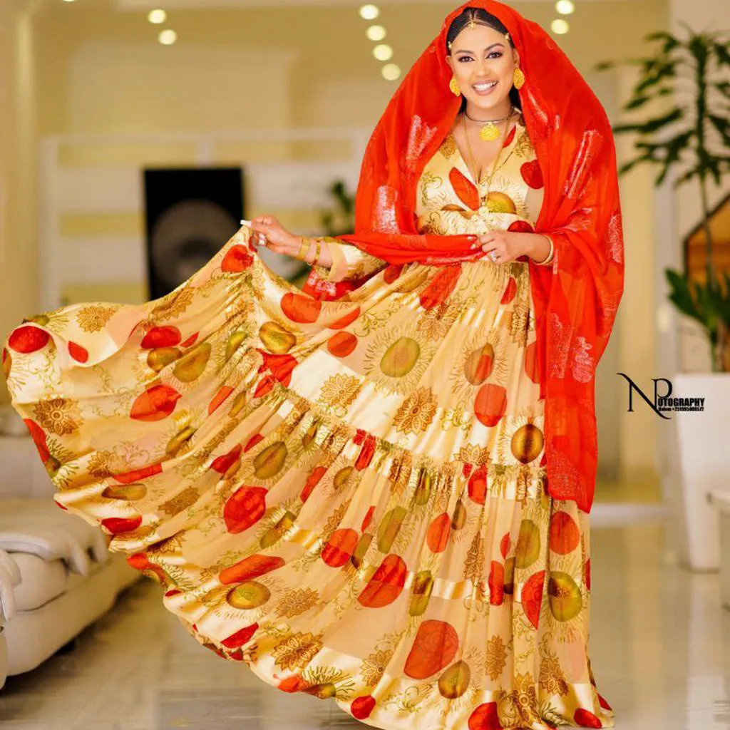 Heaven Ethiopian Chiffon Dress
