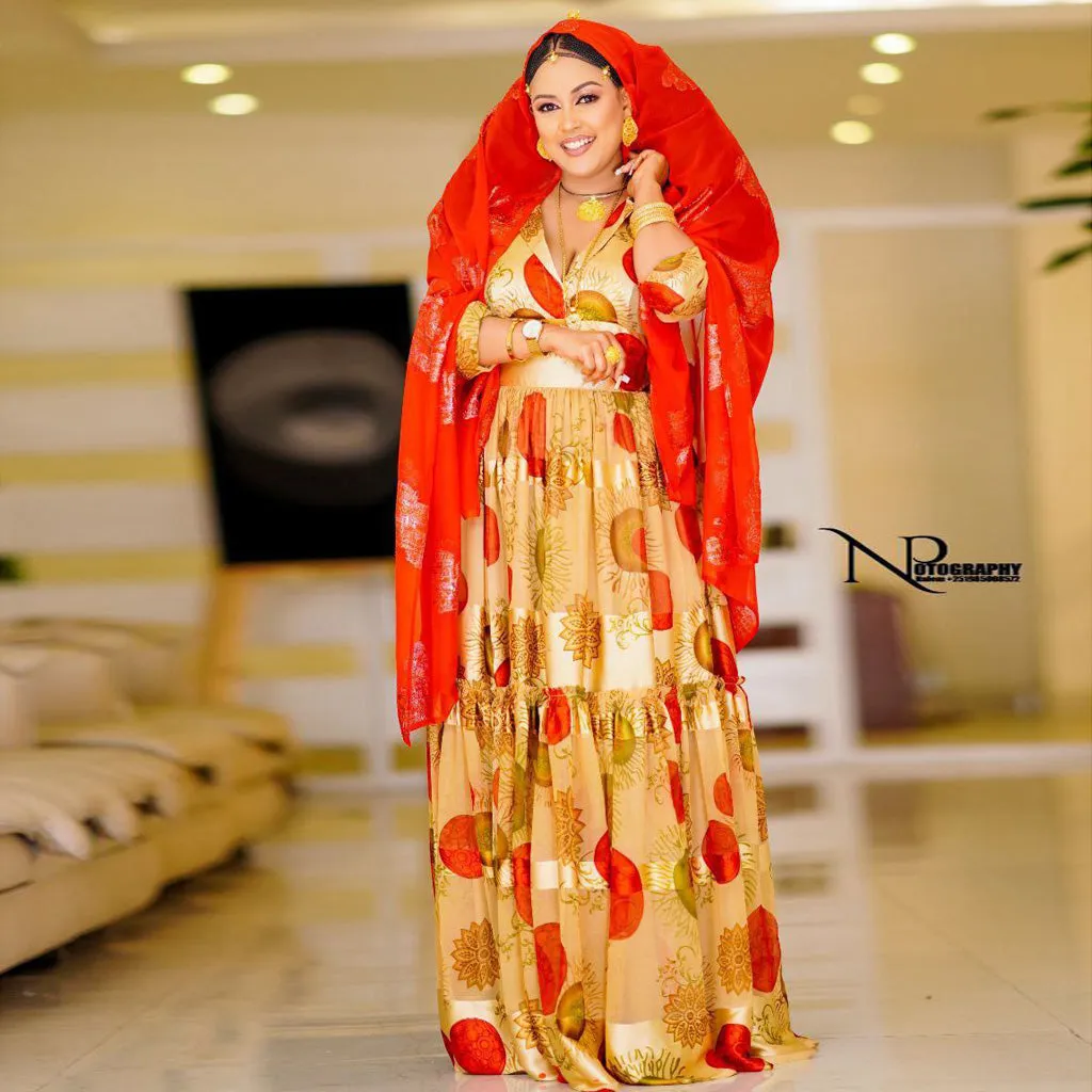 Heaven Ethiopian Chiffon Dress