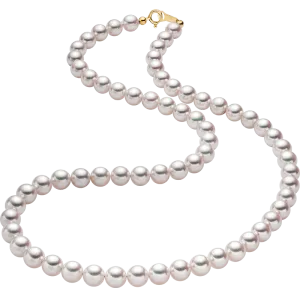 HIGH-END JEWELRY High-gloss Baby Akoya Sophisticated Elegant Beaded Necklace