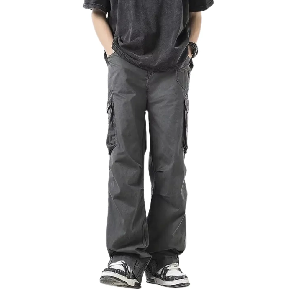 High Street Trendy Straight Cargo Pants