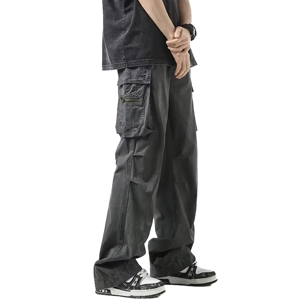 High Street Trendy Straight Cargo Pants