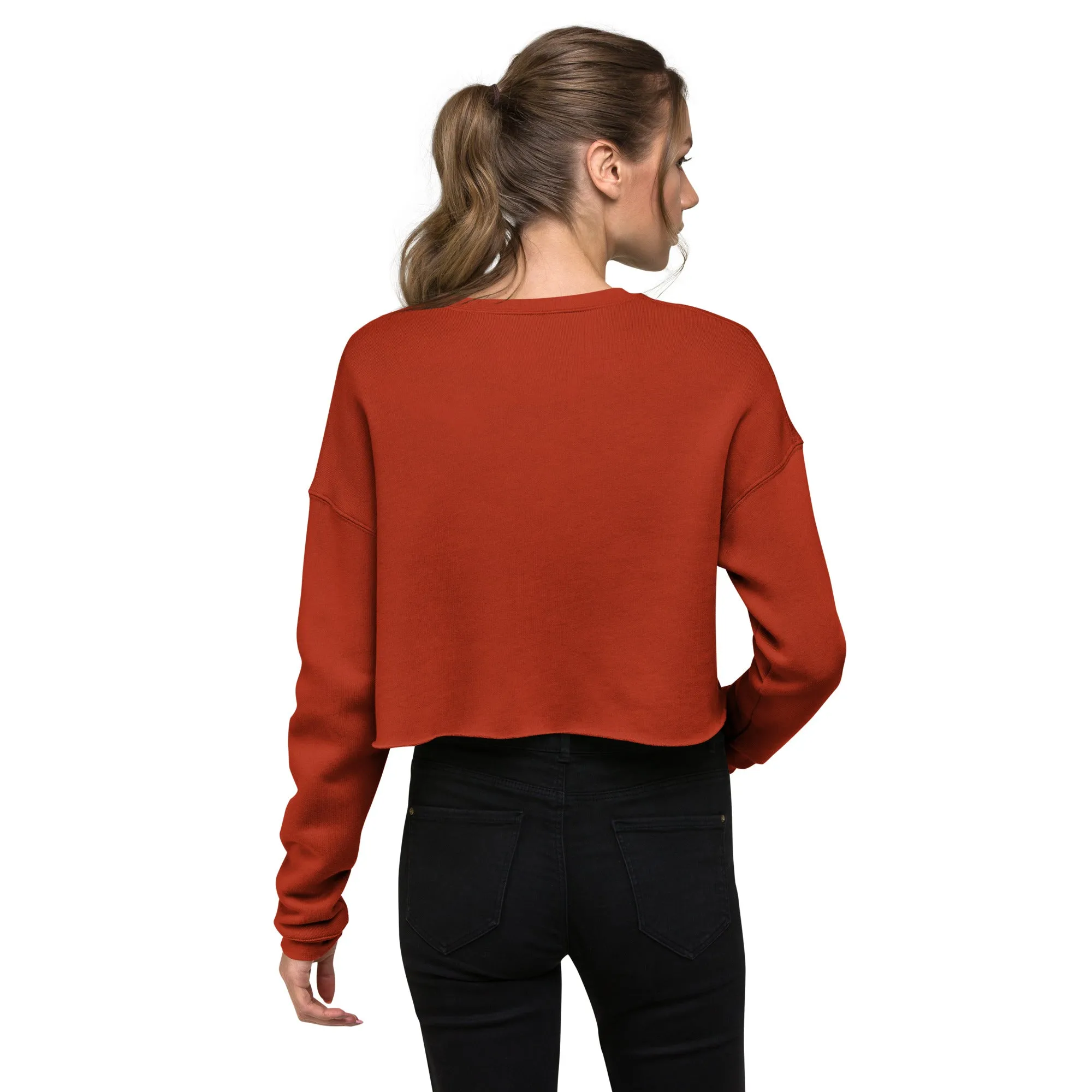 Holiday Crop Sweatshirt w/ Mistletoe saying