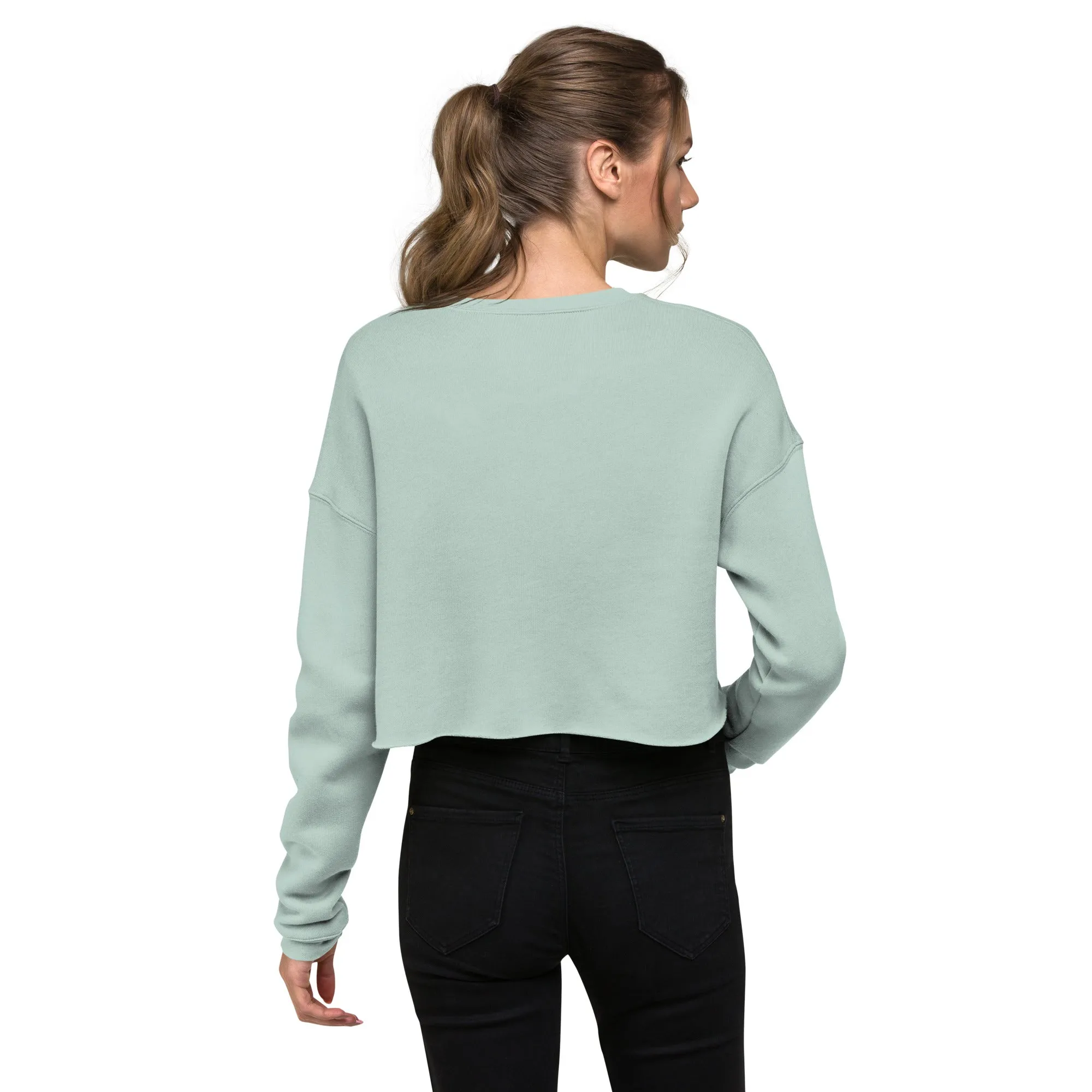 Holiday Crop Sweatshirt w/ Mistletoe saying