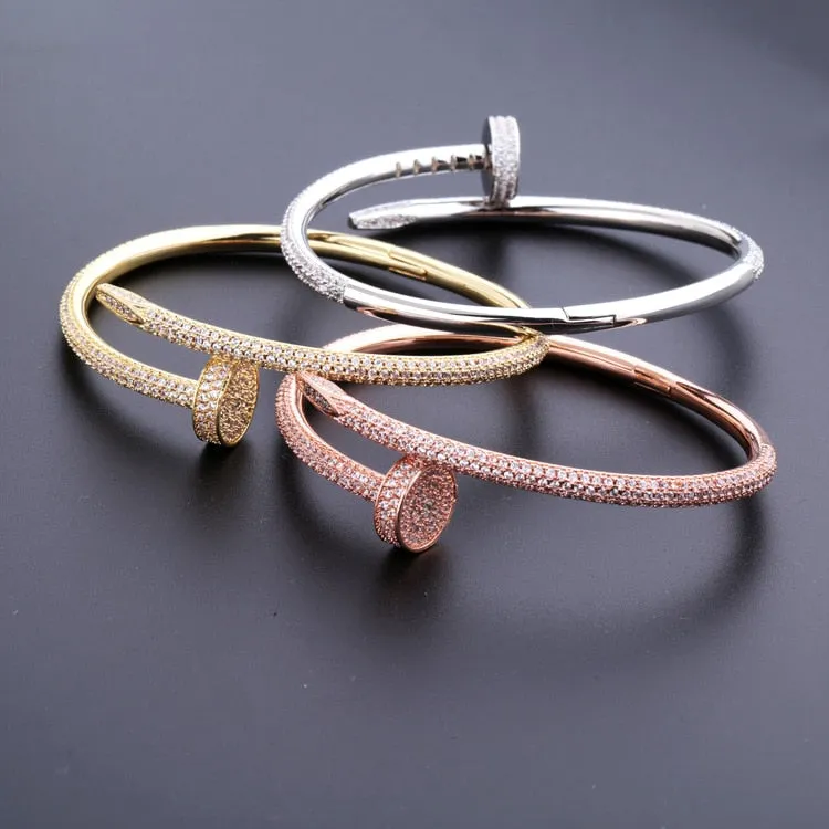 Iced nail bangle
