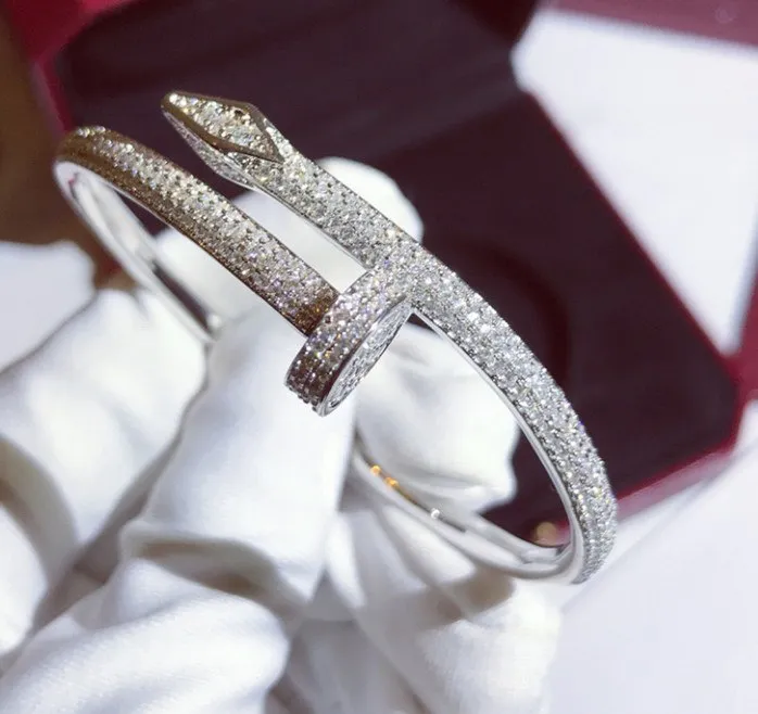 Iced nail bangle