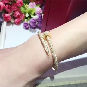 Iced nail bangle