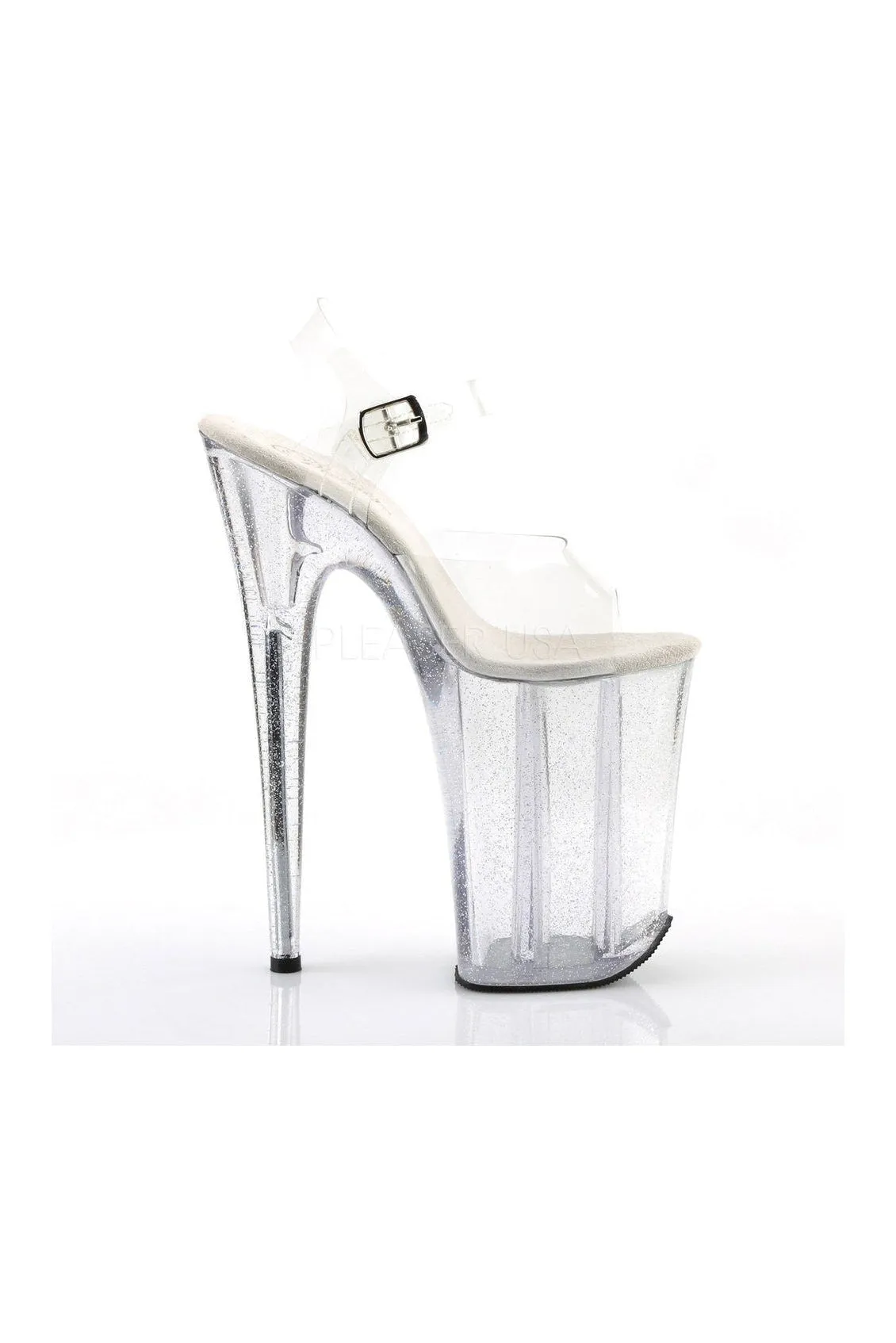 INFINITY-908MG Platform Sandal  | Clear Vinyl