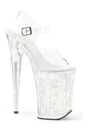 INFINITY-908MG Platform Sandal  | Clear Vinyl