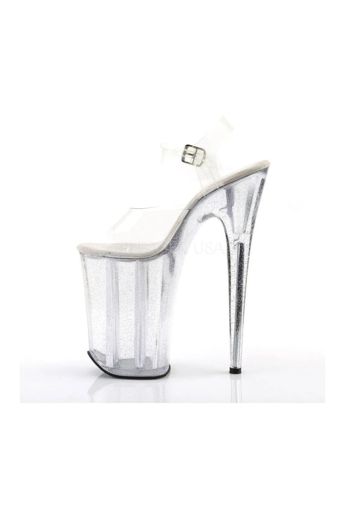 INFINITY-908MG Platform Sandal  | Clear Vinyl