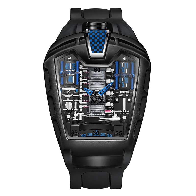 INSTOCK- Trendy men's silicone quartz watch