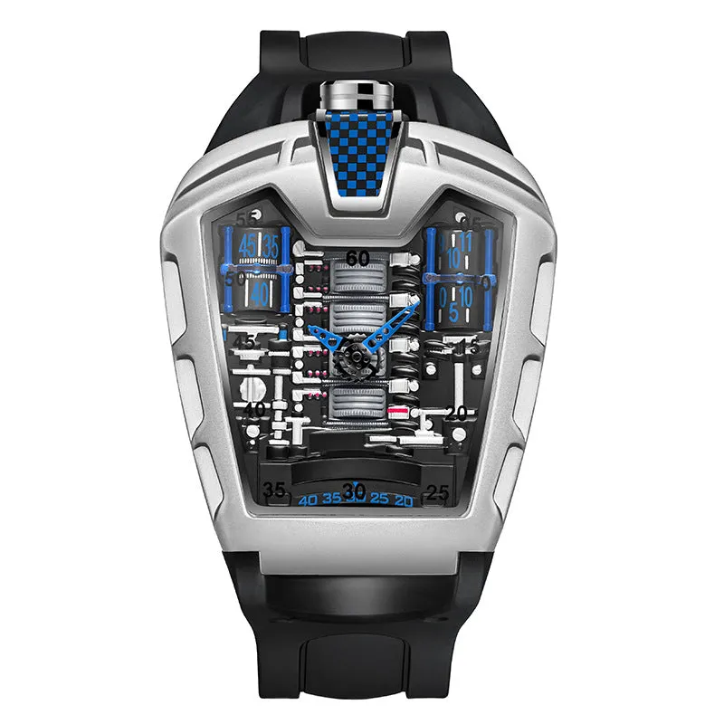 INSTOCK- Trendy men's silicone quartz watch