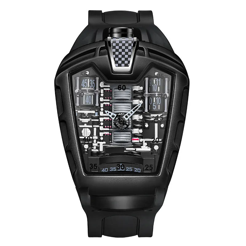 INSTOCK- Trendy men's silicone quartz watch
